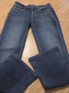 Sterling & Stitch Women's Mid Boot Dark Wash Jeans